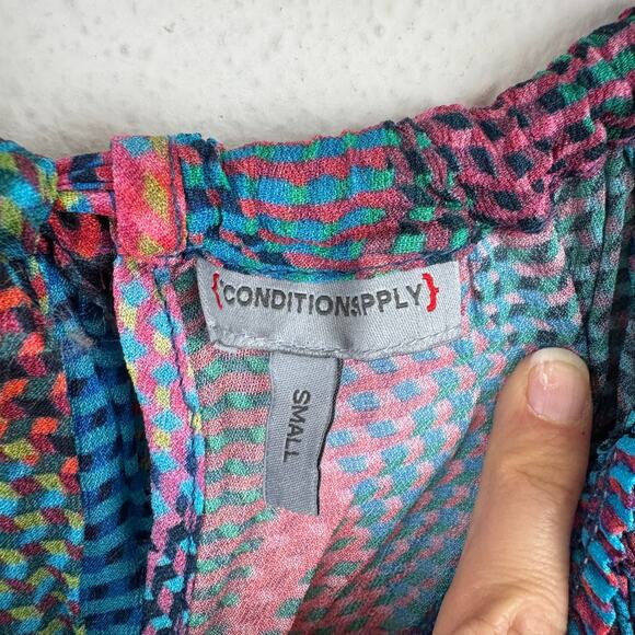 Anthropologie Conditions Apply Prism Tank - Picture 4 of 7